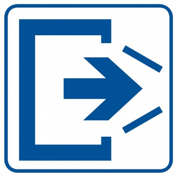 Znak Uwaga! Drzwi zamykają się samoczynnie. Nie zamykaj na siłę na Folii Samoprzylepnej (RA066)