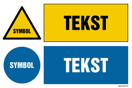 Znak na zamówienie Wzór S-501 na płycie świecącej