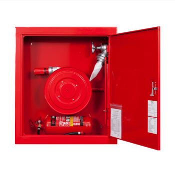 Hydrant wewnętrzny wnękowy uniwersalny DN52 (wąż na zwijadle) z miejscem na gaśnicę pod spodem - SUPRON