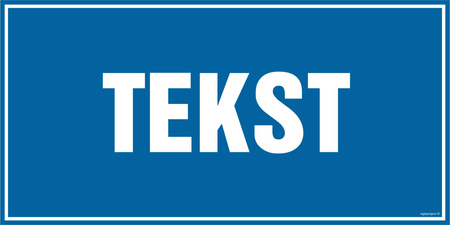 Znak na zamówienie Wzór S-410 na płycie zwykłej