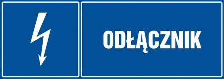 Znak Odłącznik na Folii Samoprzylepnej (HH010)