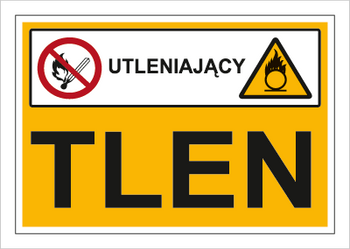 Znak tlen (utleniający) na płycie PCV (870-04)