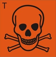 Znak substancja toksyczna na Folii Samoprzylepnej (700-03) (36 szt)