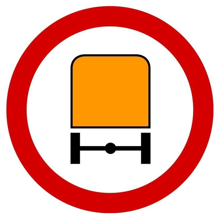 Znak zakazu METALOWY (B13a) Zakaz wjazdu pojazdów z materiałami wybuchowymi lub łatwo zapalnymi