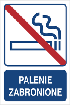 Znak palenie zabronione na Folii Samoprzylepnej (823-100)