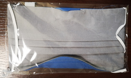 Maseczka ochronna wielokrotnego użytku z jonami srebra / dwuwarstwowa / PREMIUM PLUS