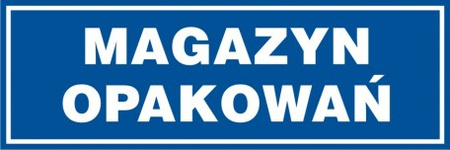 Znak Magazyn opakowań (PB028)