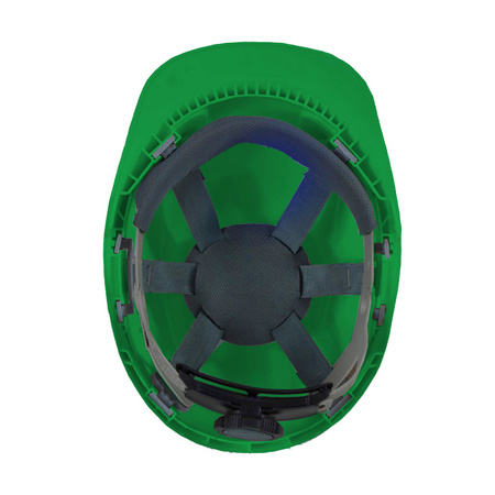 Hełm, kask ochronny MORION czteropunktowy zielony
