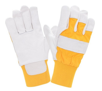 Rękawice robocze ocieplane wzmocnione kozią skórą X-SUPERIOR