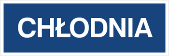 Znak chłodnia na płycie PCV (801-11)