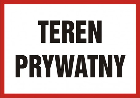 Znak Teren prywatny (813-04)