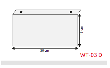 Wysięgnik do znaków płaski z tworzywa (150x300) (WT-03D)