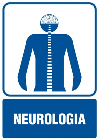 Znak Neurologia na płycie PCV (RF010)