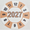 Kółka z datą 2027 do kontrolek gaśnic – 1 szt