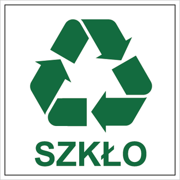 Znak szkło na Folii Samoprzylepnej (857-30)