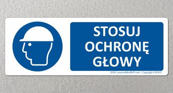 Oznaczenie Stosuj ochronę głowy (Z056)