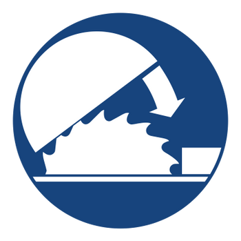 Znak nakaz stosowania osłony nastawczej na Folii Samoprzylepnej (413)