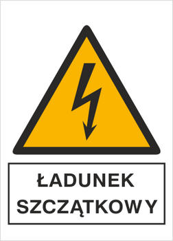 Znak ładunek szczątkowy na Folii Samoprzylepnej (330-09)