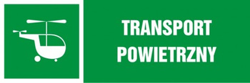 Znak Transport powietrzny płyta zwykła PCV (NA106)