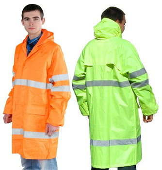 Kurtka przeciwdeszczowa SATURN żółta, pomarańczowa