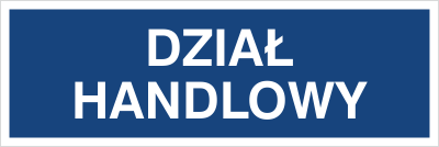 Znak dział handlowy na Folii Samoprzylepnej (801-74)