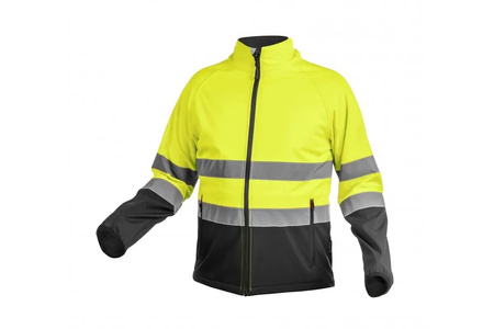 Kurtka ostrzegawcza softshell żółta Högert EXTER