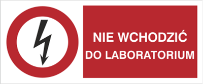 Znak Nie wchodzić do laboratorium na Folii Samoprzylepnej (630-08b)