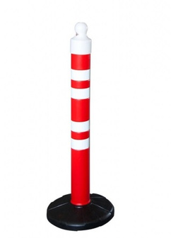 Słupek ostrzegawczy 1200x110mm podstawa gumowa