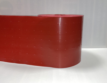 Taśma oznaczeniowa czerwona 300mm/100m z perforacją