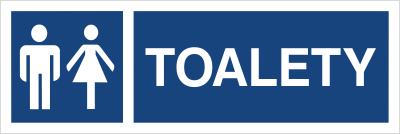 Znak toaleta damska, męska (823-24)