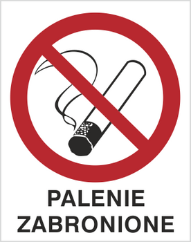 Znak palenie zabronione na płycie PCV (209-02)