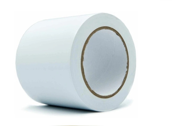 Taśma bhp podłogowa samoprzylepna biała 100mm/33m