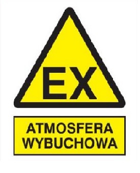 Znak Atmosfera wybuchowa na płycie PCV (332-01)