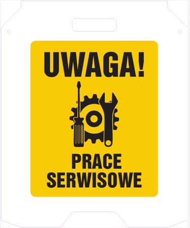 Potykacz, stojak ostrzegawczy na zamówienie "WŁASNY WZÓR"