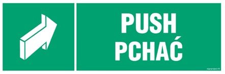 Znak push pchać (AC069) Signproject