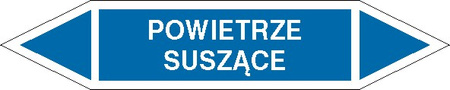 Tabliczka na rurociągi Powietrze suszące znak na płycie PCV (R-PO06)