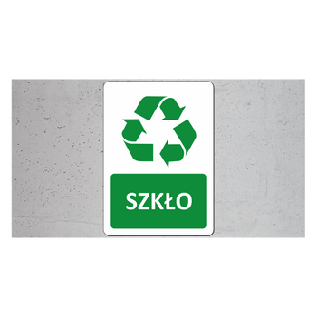 Znak Odpady ze szkła O-02