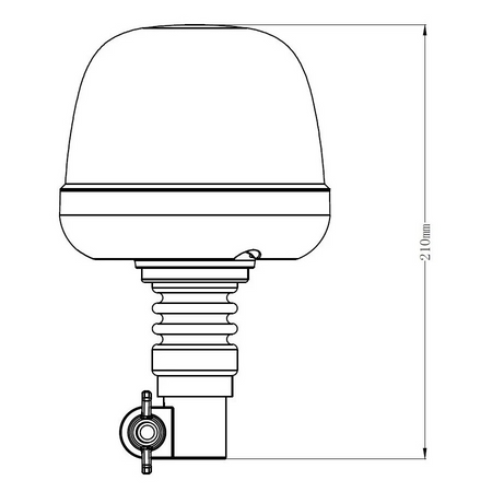Lampa błyskowa LED 22W (mocowana na trzpień) ALR0069
