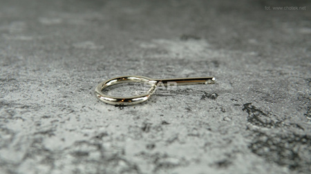 Zawleczka do gaśnicy metalowa z dziurką fi 3,5mm Ogniochron