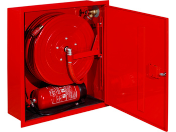 Hydrant wewnętrzny wnękowy DN25 z miejscem na gaśnicę pod spodem - BOXMET