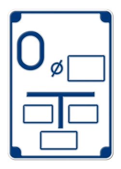 Tablica orientacyjna dla odpowietrzenia rurociągu z aluminium