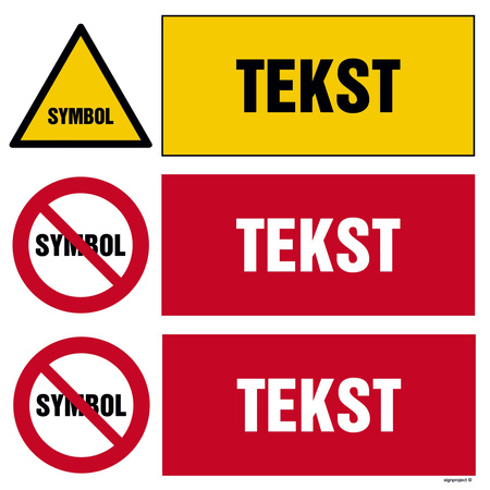 Znak na zamówienie Wzór S-510 na folii samoprzylepnej świecącej