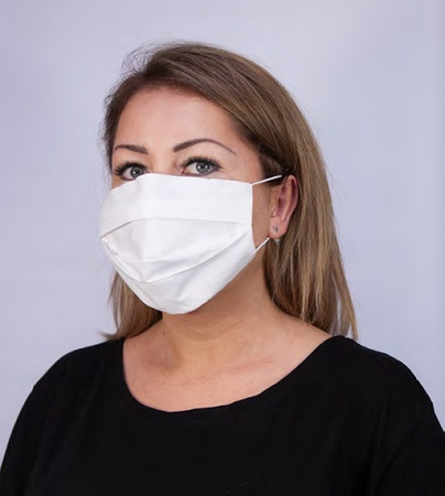 Maseczka ochronna wielokrotnego użytku z jonami srebra / dwuwarstwowa / PREMIUM