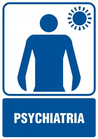 Znak Psychiatria na Folii Samoprzylepnej (RF015)