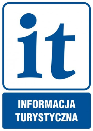 Znak Informacja turystyczna na Folii Samoprzylepnej (RB512)