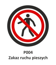 Slajd do projektora LED Zakaz przejścia (P004) (lightSINGS)