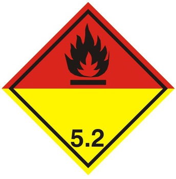 Nalepka nadtlenki organiczne