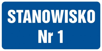 Znak Stanowisko nr 1 (PB079)