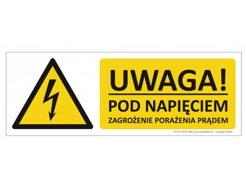 Znak Uwaga! Pod napięciem (T313)