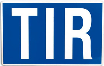 Tablica stała TIR 250x400mm